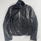 Gucci Premium Leather Lambskin High Neck Zipper Jacket 2000s - M