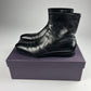 Prada Black Leather Chelsea Ankle Boots 2000s - 45 EU