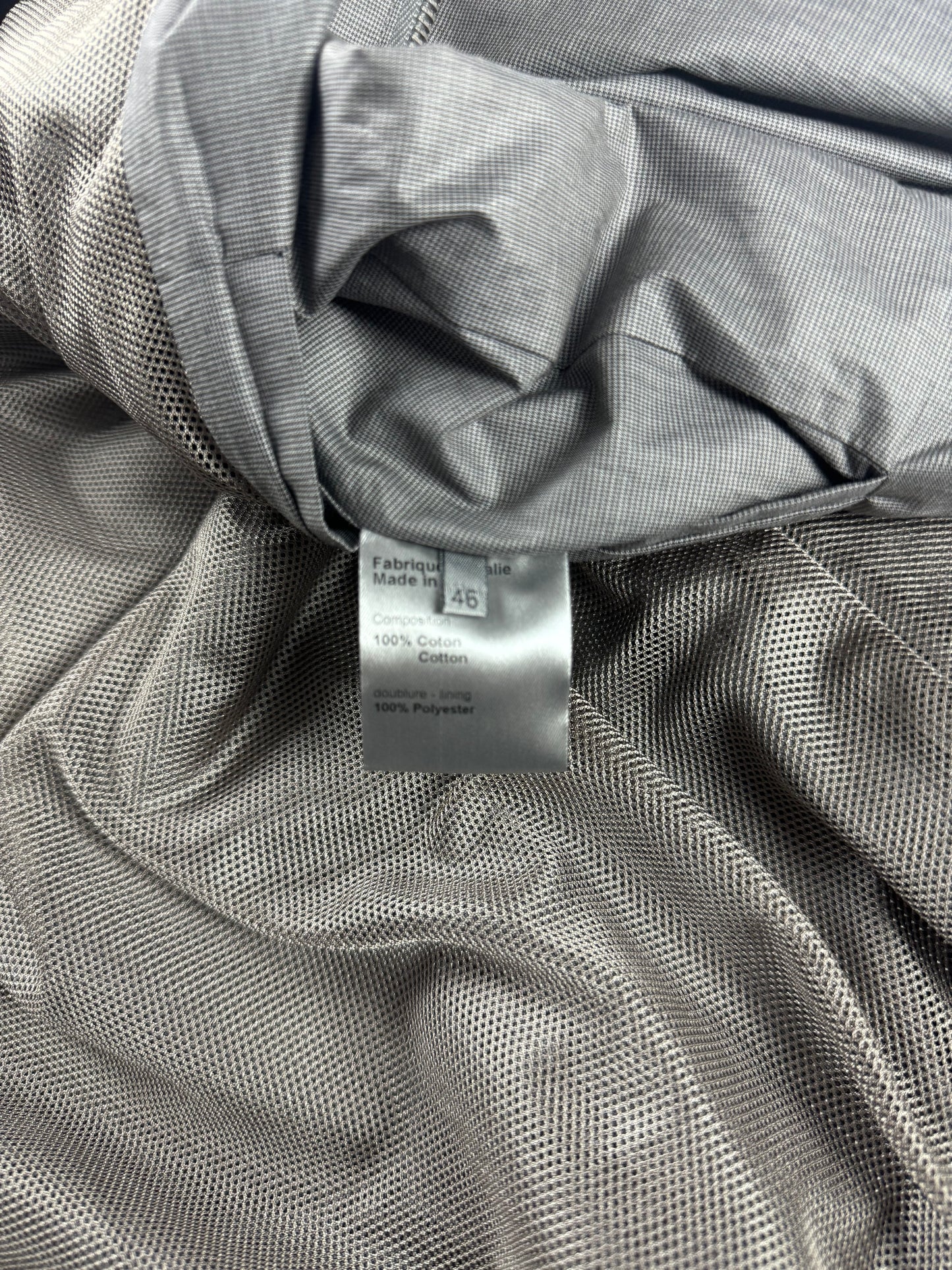 Dior Homme Kris Van Assche Smoke Grey Bomber Light Bee Jacket SS 2010 - S
