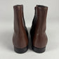 Prada Brown Square Toe Leather Boots FW 2000 - 41 EU