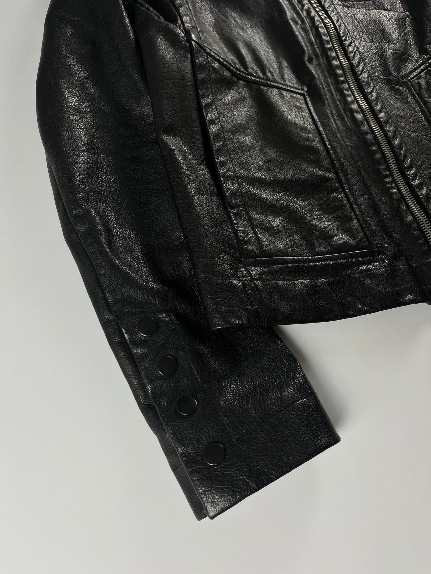 Rick Owens New Intarsia Sample Lamb Leather Jacket FW 2014 - M