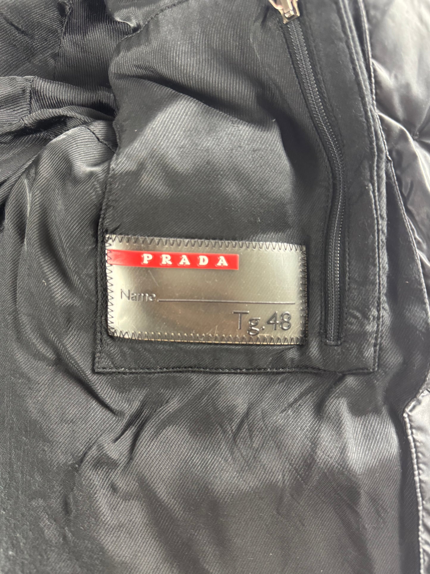 Prada Linea Rossa Strapped Collar Puffer Jacket FW 2009 - M