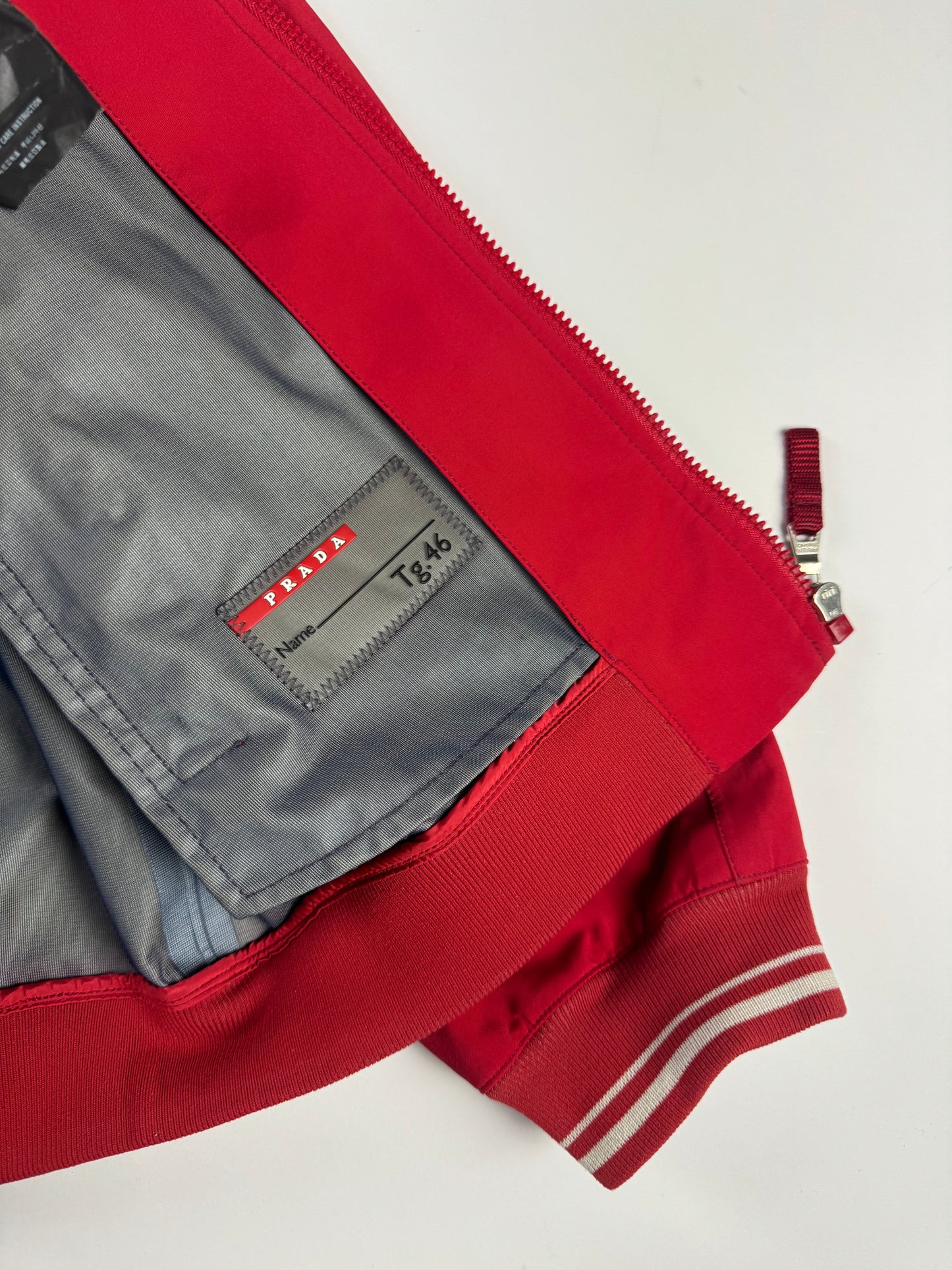 Prada Sport Red Nylon Bomber Jacket FW 2009 - S