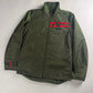 Prada Linea Rossa Side Red Striped Olive Green Nylon Jacket 2000s - M
