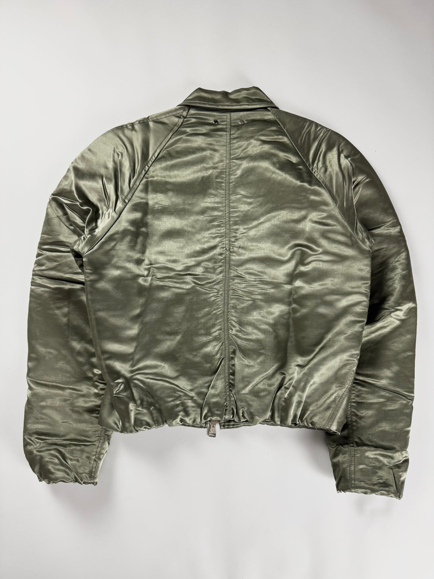 Louis Vuitton Patent Green Military Bomber Jacket SS 2015 - M