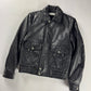 Saint Laurent Sample Leather Paneled Zigzag Stitching Bomber Jacket Pre Fall 2018 - S