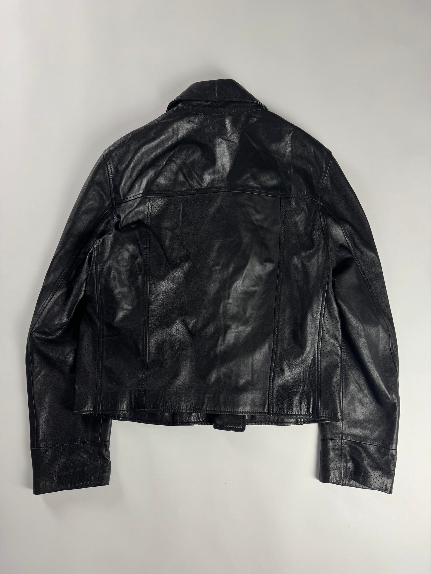 Givenchy Silent Black Leather Perfecto Jacket SS 2005 - M