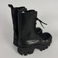 Balenciaga Bulldozer Lace Up Matt Smooth Calfskin Black Boots SS 2023 - 43 EU