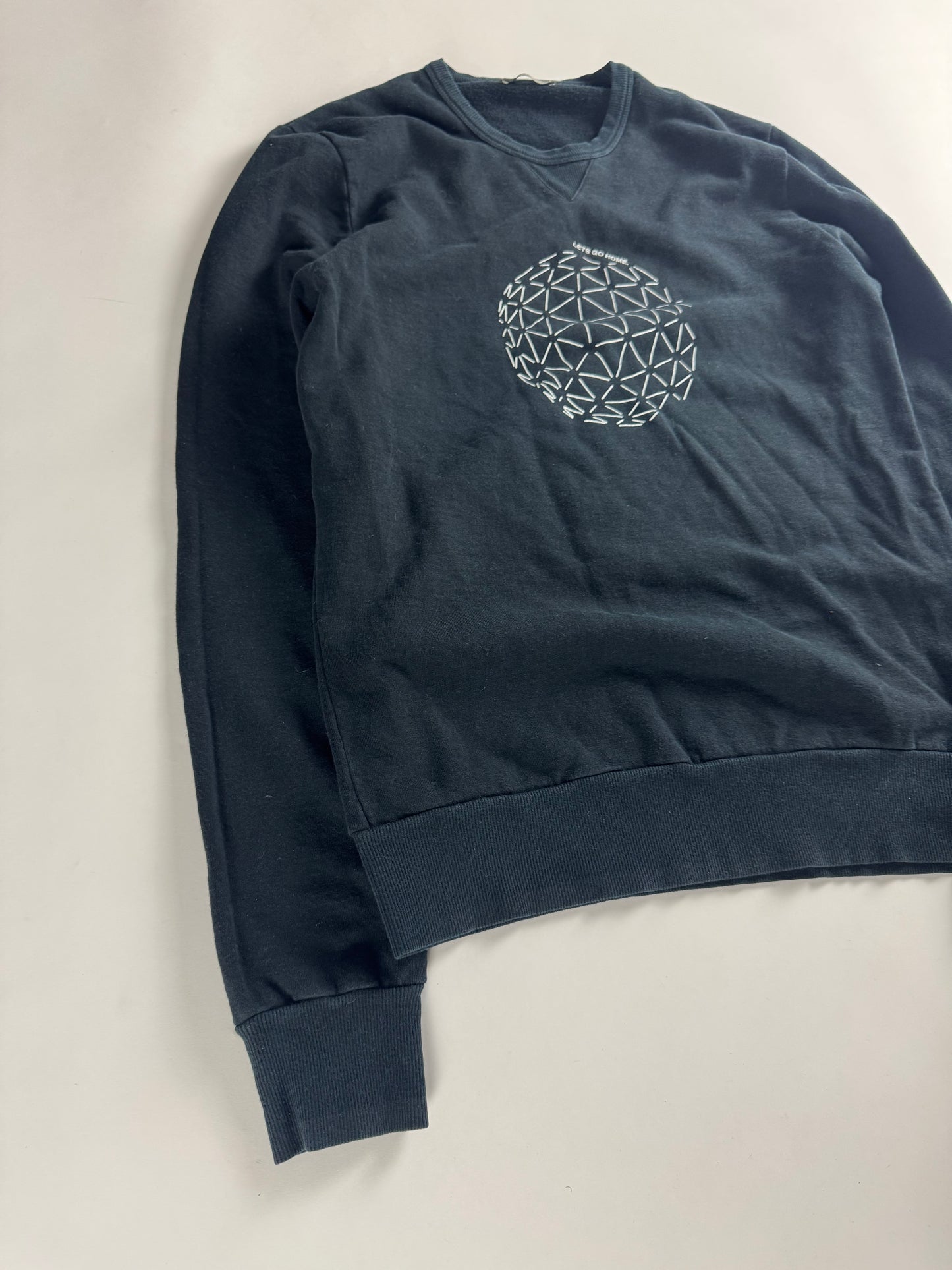 Dior Homme Navy Let’s Go Home Crewneck Sweatshirt FW 2007 - M