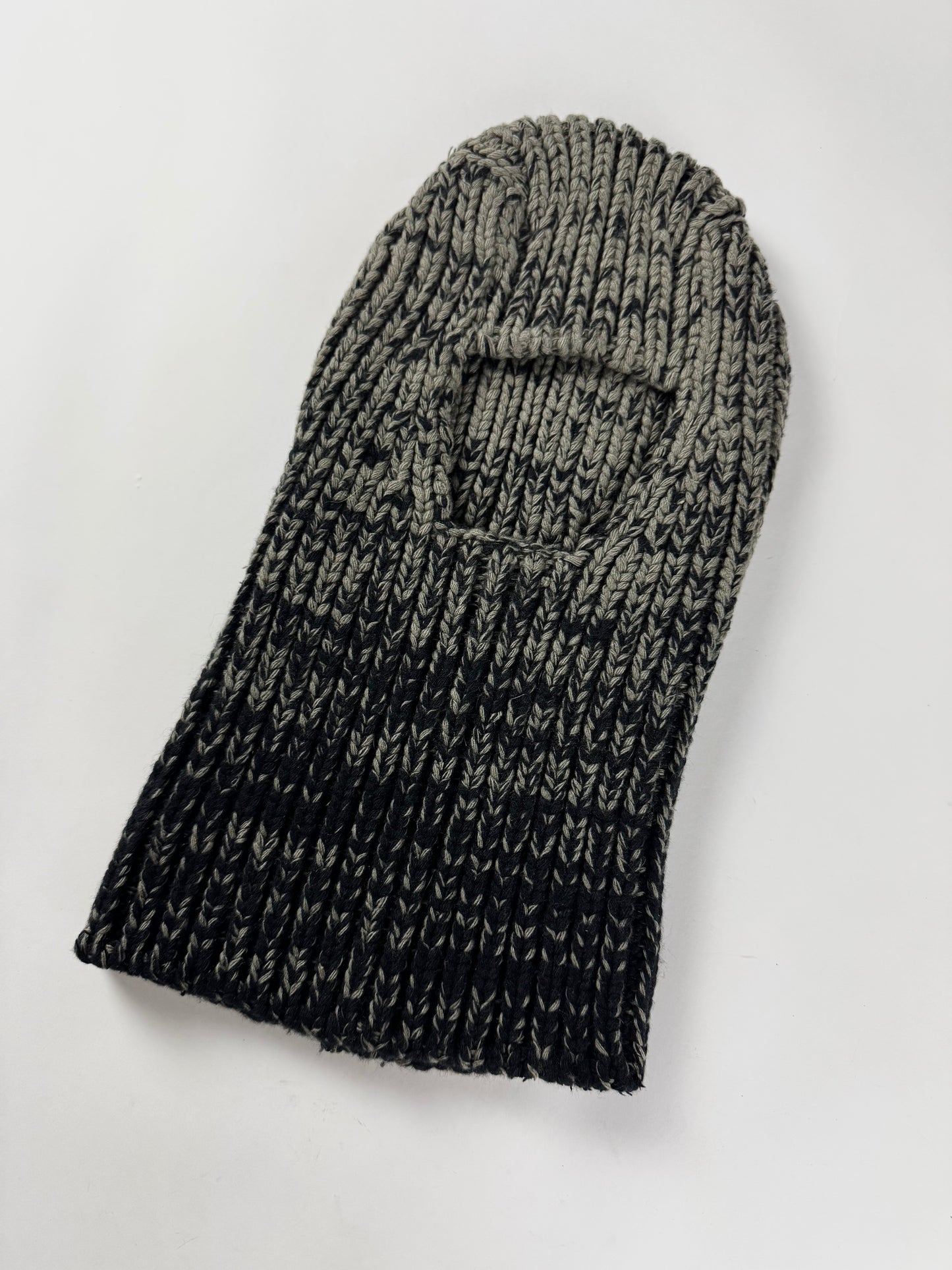 Prada Heavy Gradient Ribbed Knit Balaclava FW 2006 - OS