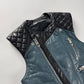 Balenciaga Nicolas Ghesquière Leather Bicolor Quilted Shoulders Vest SS 2011 - S