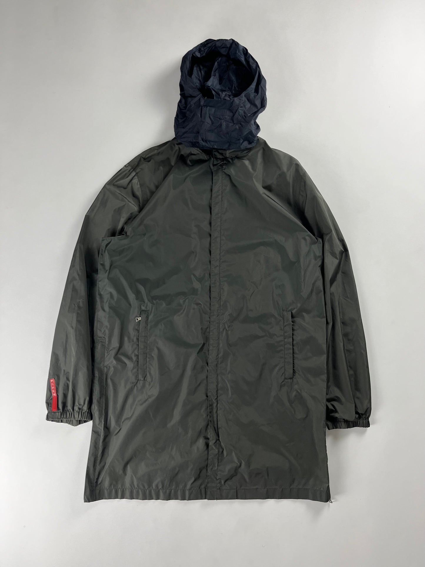 Prada Linea Rossa Nylon Technical Long Jacket SS 2000 - M