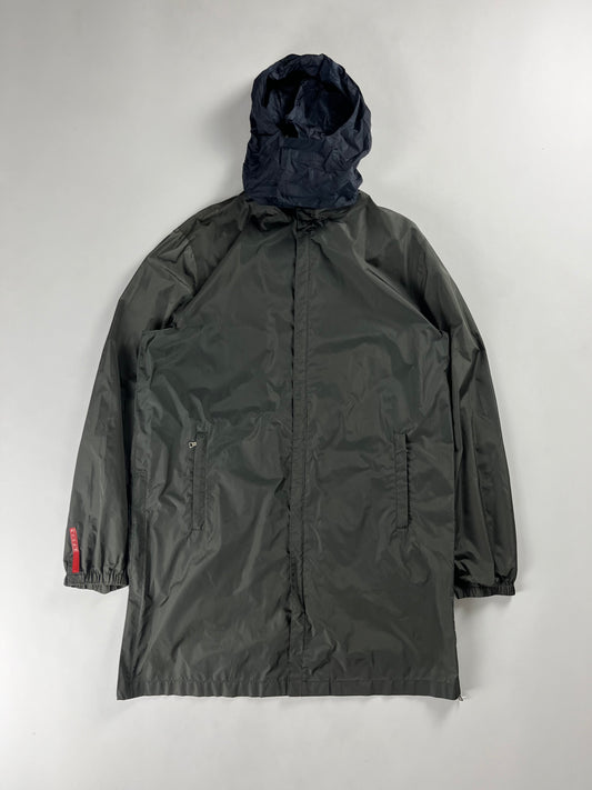 Prada Linea Rossa Nylon Technical Long Jacket SS 2000 - M