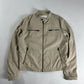 Prada Cream Double Front Zipper Pocket Moto Jacket 2010s - M