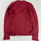 Louis Vuitton Dentelle Burgundy Red Distressed Lace Knit Crewneck Sweater FW 2016 - S
