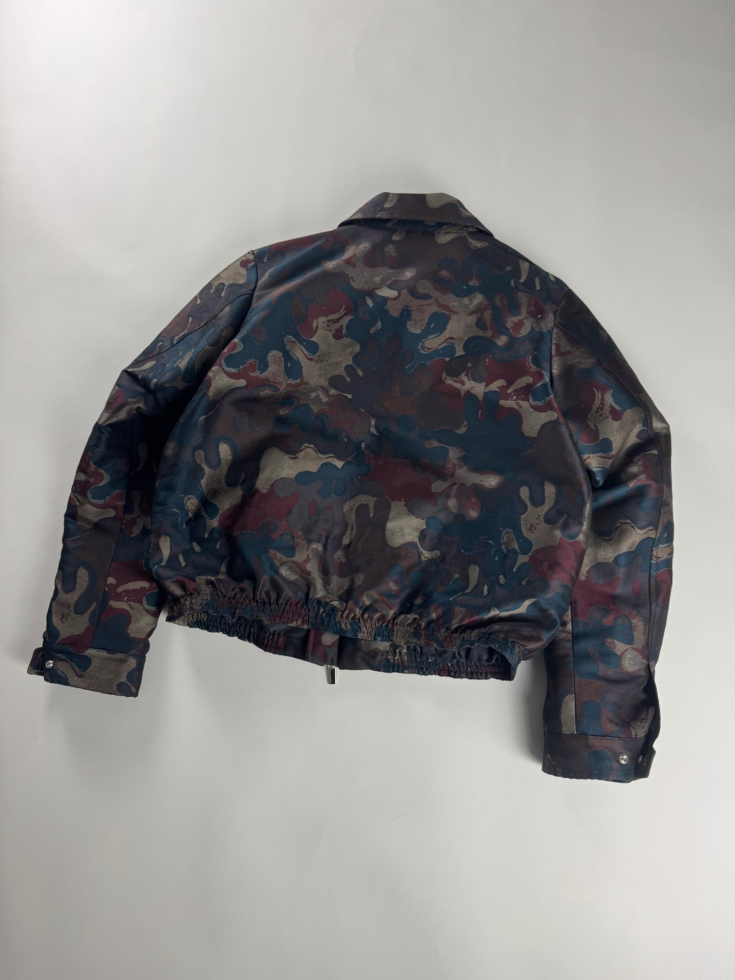 Dior Homme x Peter Doig Camo Double Zip Bomber Jacket FW 2021 - M