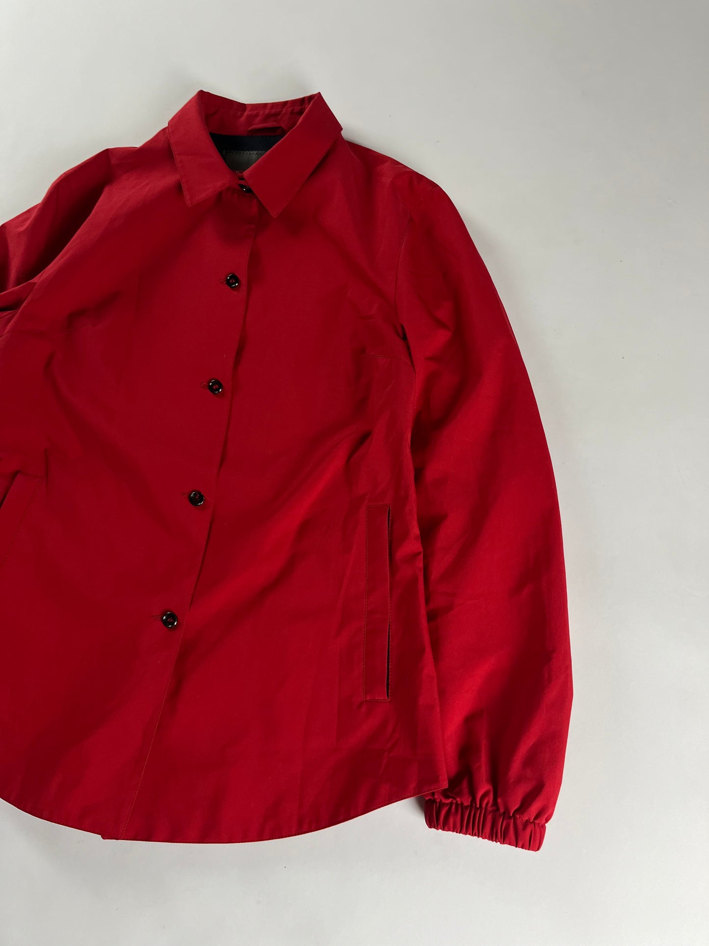 Prada Linea Rossa Red Nylon Technical Shirt SS 2000 - XS