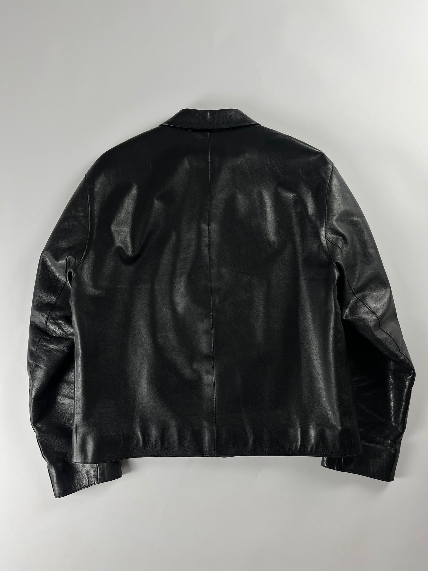 Prada Premium Black Leather Jacket FW 1999 - M