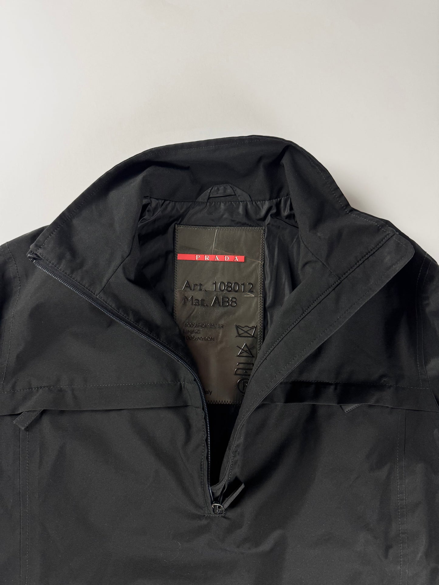 Prada Linea Rossa Half Zip Nylon Jacket SS 1999 - S
