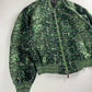 Dior Cactus Jack Sample Greenlight Snakeskin Pattern Bomber Jacket SS 2022 - M