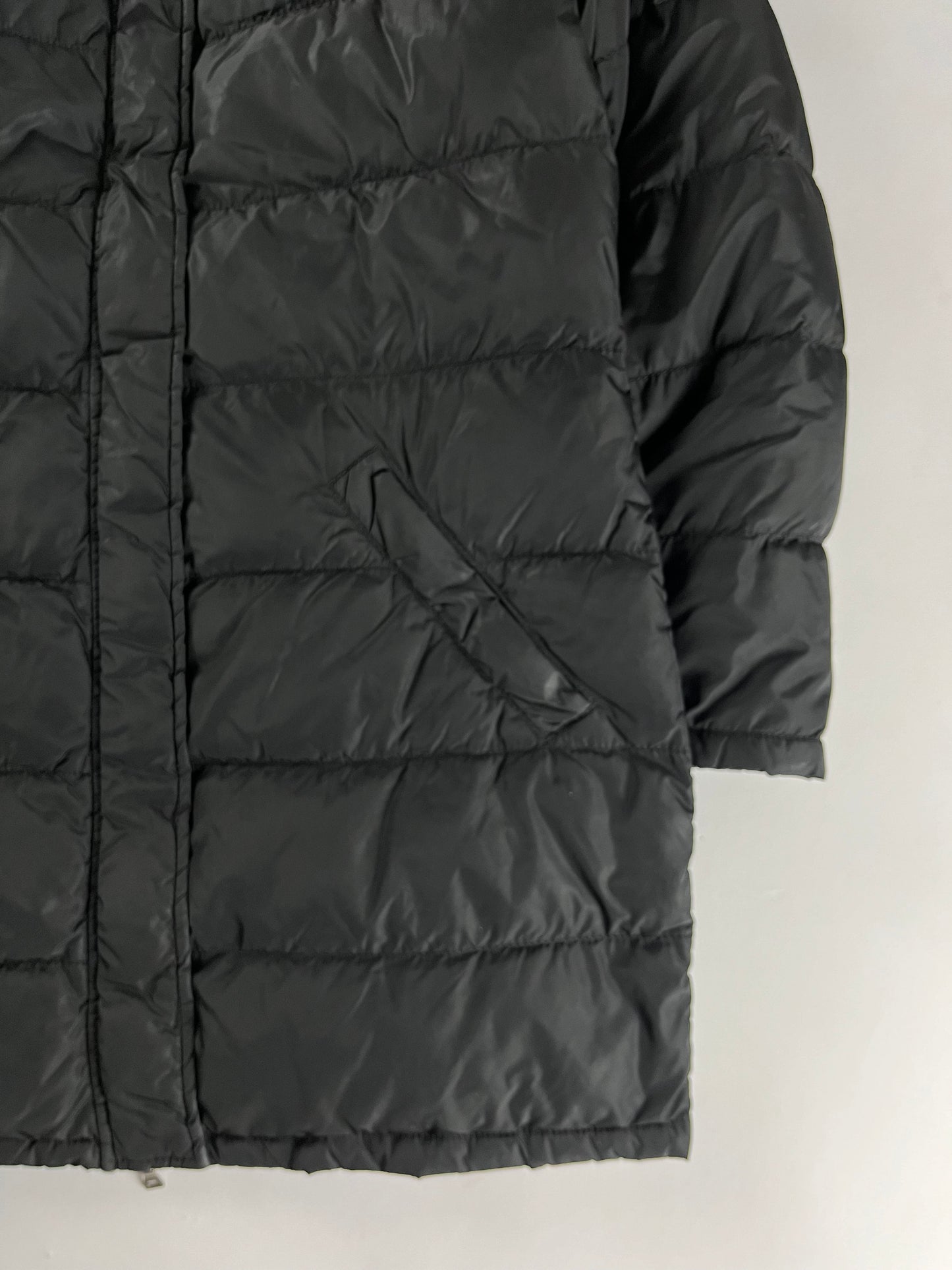 Prada Black Long Puffer Jacket FW 1998 - S