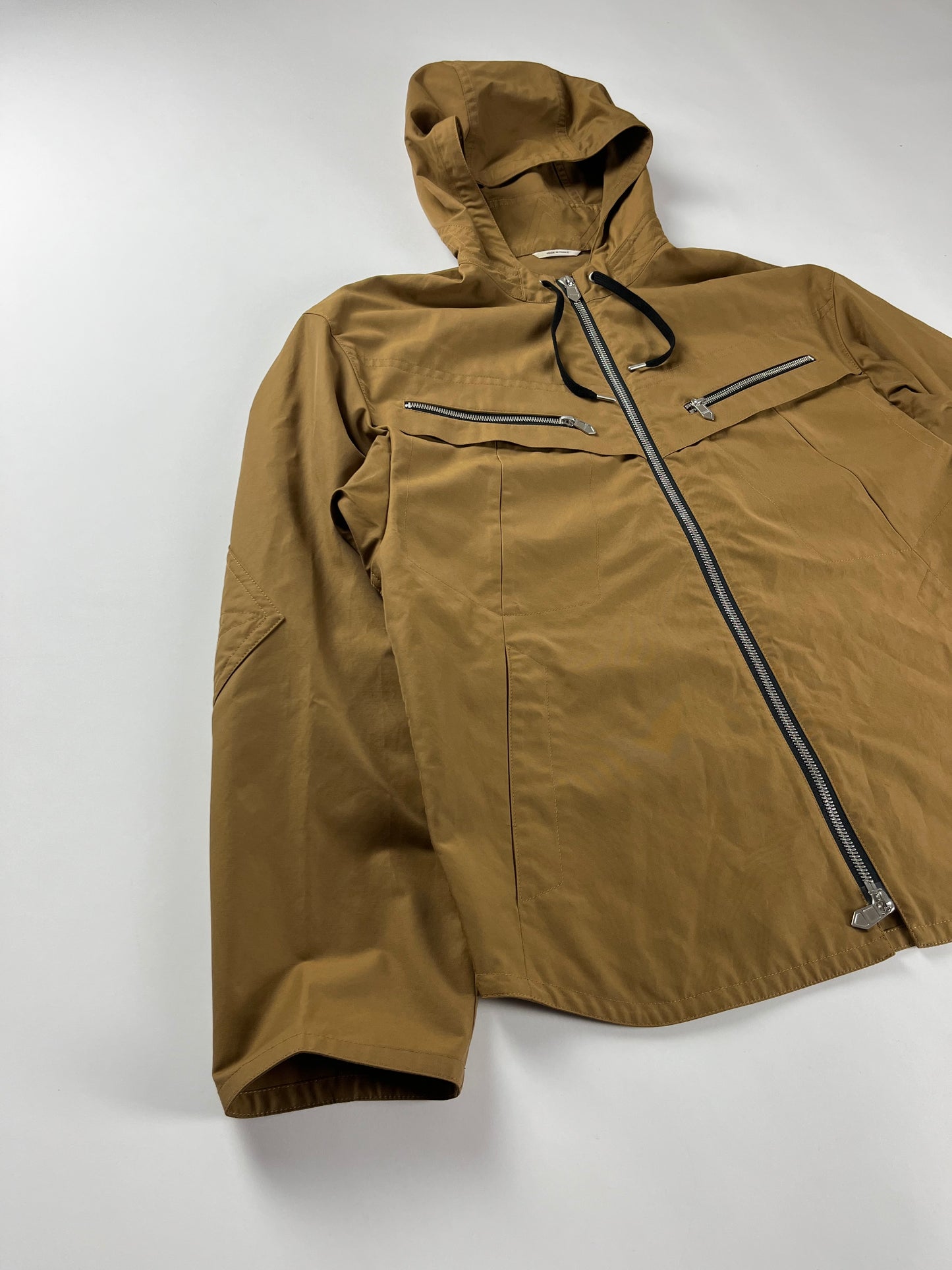 Hermès Sample Camel Hooded Windbreaker Jacket FW 2021 - M