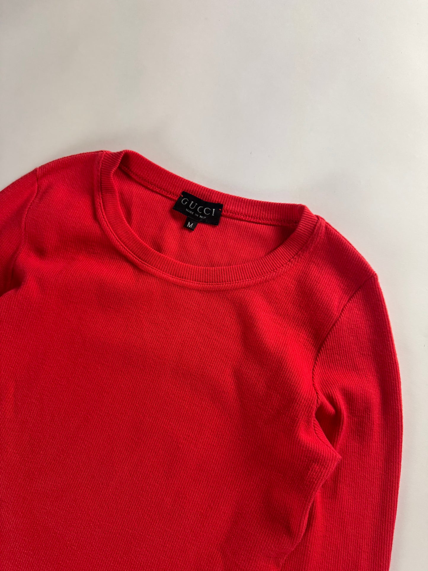 Gucci Red Cotton Top SS 1996 - M