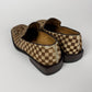 Louis Vuitton "Damier Sauvage" Printed Calfskin Ponyhair Square Toe Loafers FW 1999 - 44 EU