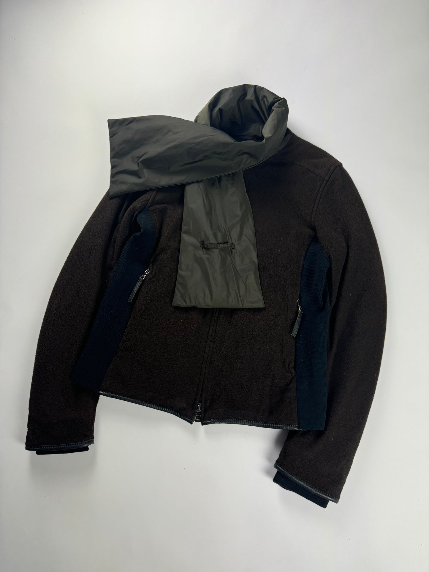 Prada Linea Rossa Riot Scarf Cuffed Jacket FW 1999 - S