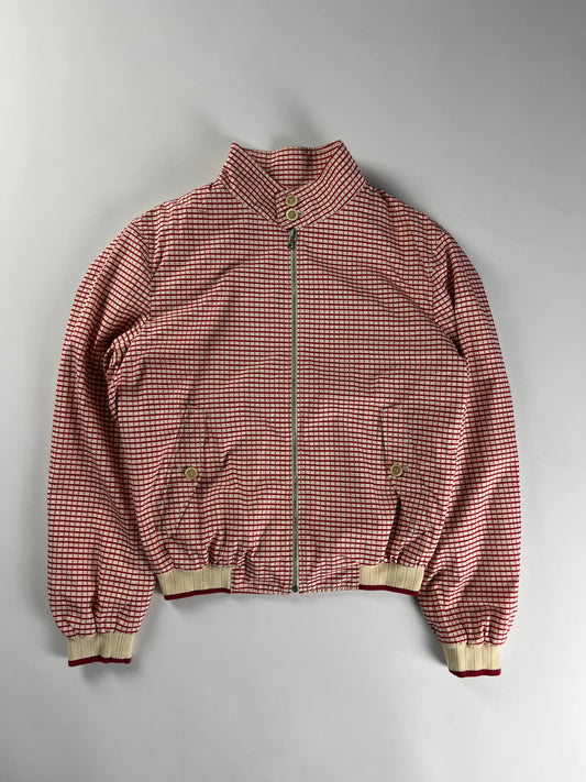 Prada Mainline Soft Plaid Checkered Bomber Jacket SS 2008 - M