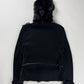 Prada Hooded Kid Fur Balaclava Wool Belted Jacket FW 1999 - S