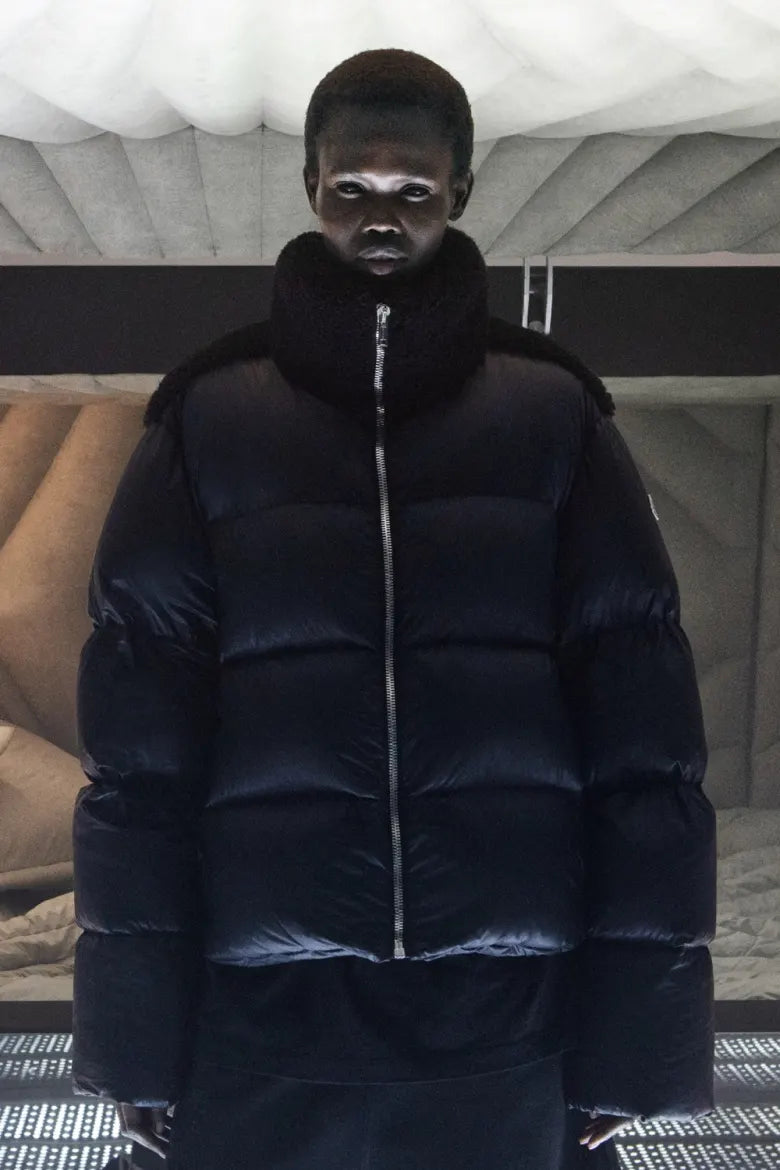 Rick Owens x Moncler DRKSHDW Cyclopic Shearling Down Puffer Jacket FW 2020 - M