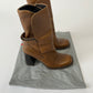 Prada Strapped Camel Leather Boots SS 1999 - 38 IT/39 EU