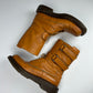 Prada Camel Leather Double Strapped Square High Boots FW 1999 - 43 EU/44 EU