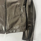Prada Brown Leather Biker Jacket 2000s - XS
