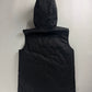 Prada Black Nylon Hooded Vest 2000s - M
