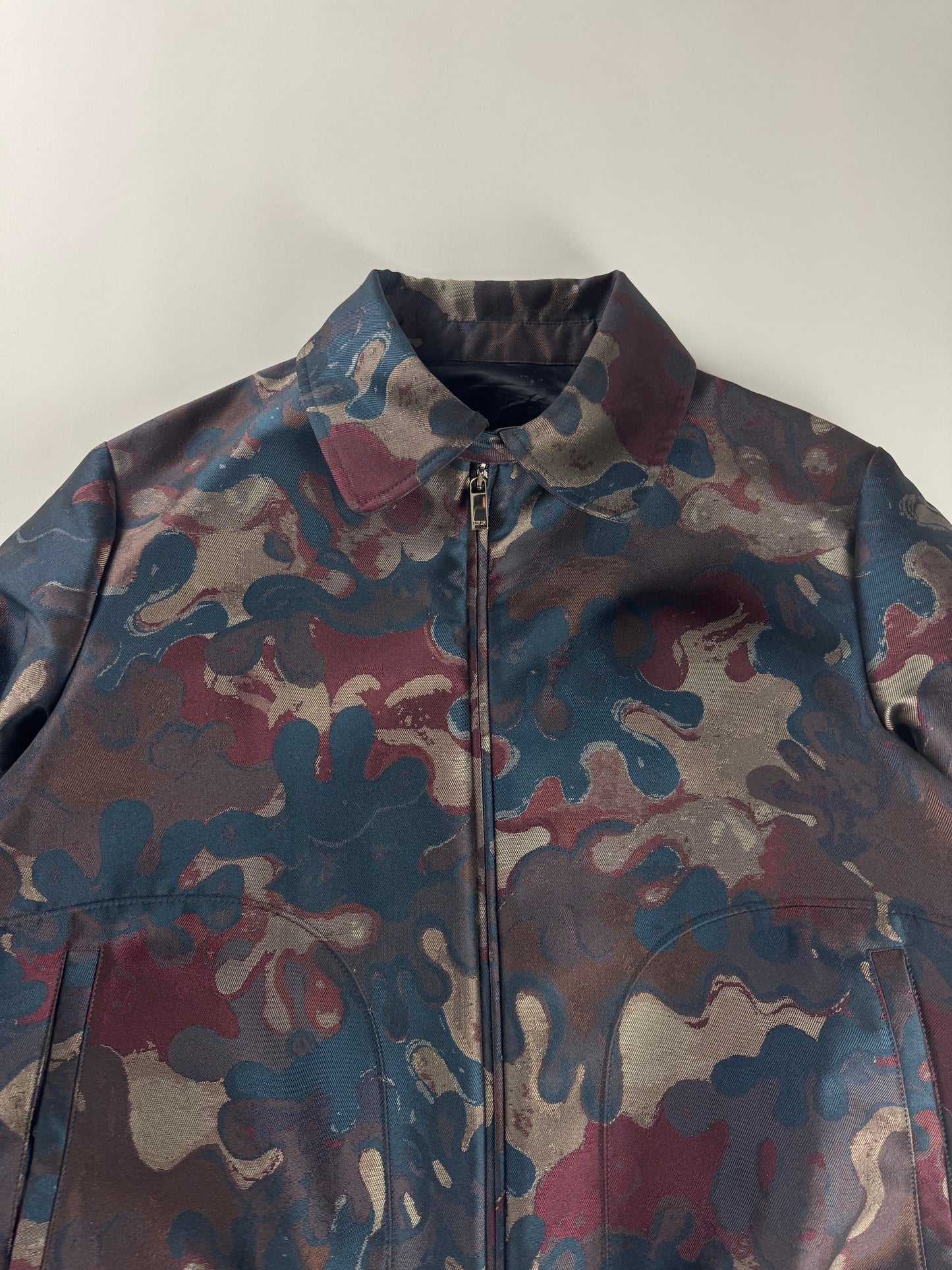Dior Homme x Peter Doig Camo Double Zip Bomber Jacket FW 2021 - M