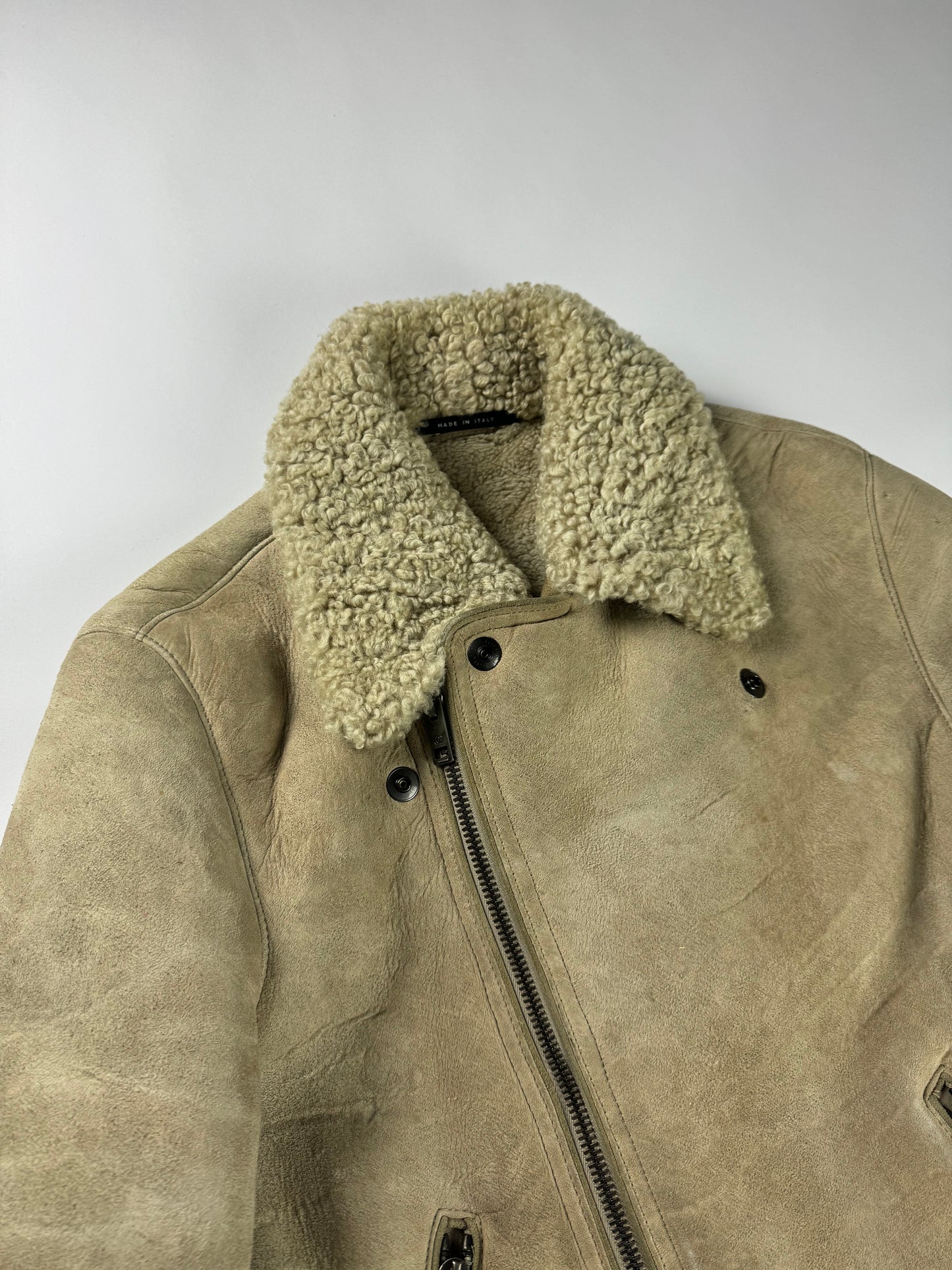 Gucci Tom Ford Aviator Thick Shearling Jacket FW 2002 - M