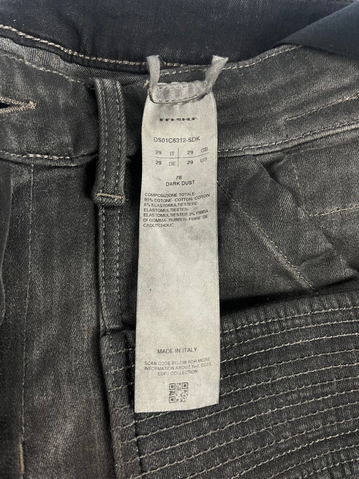 Rick Owens DRKSHDW Dark Dust Strap Denim Pants SS 2023 - 29 US