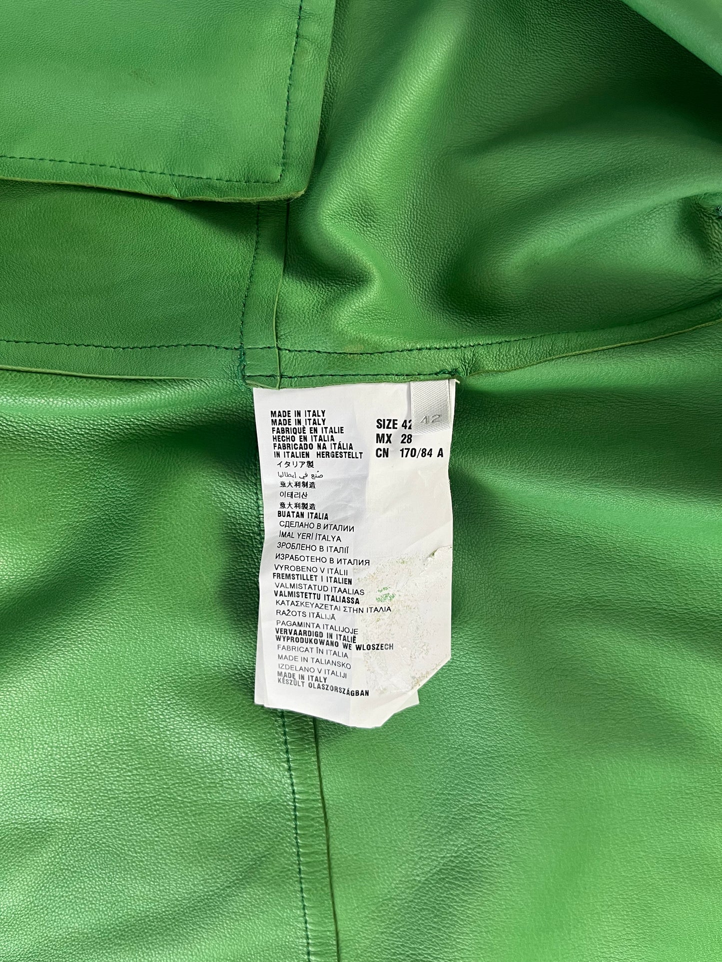 Prada Two Tones Suede Leather Short Sleeve Bowling Shirt Jacket SS 2013 - M