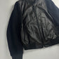 Louis Vuitton Sample Black Wool Sleeves Epi Leather Bomber Jacket Pre Fall 2013 - M