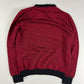 Christian Dior Red Black Marinière Stripe Wool Elasticated Waist Knit Crewneck Sweater SS 2017 - M