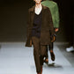 Prada Premium Brown Leather Three Pockets Long Coat FW 2003 - M