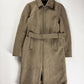 Miu Miu Prada Taupe Wool Twill Belted Long Zipped Coat FW 2000 - S