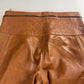 Chloé Brown Premium Cow Leather Moto Pants FW 2016 - S
