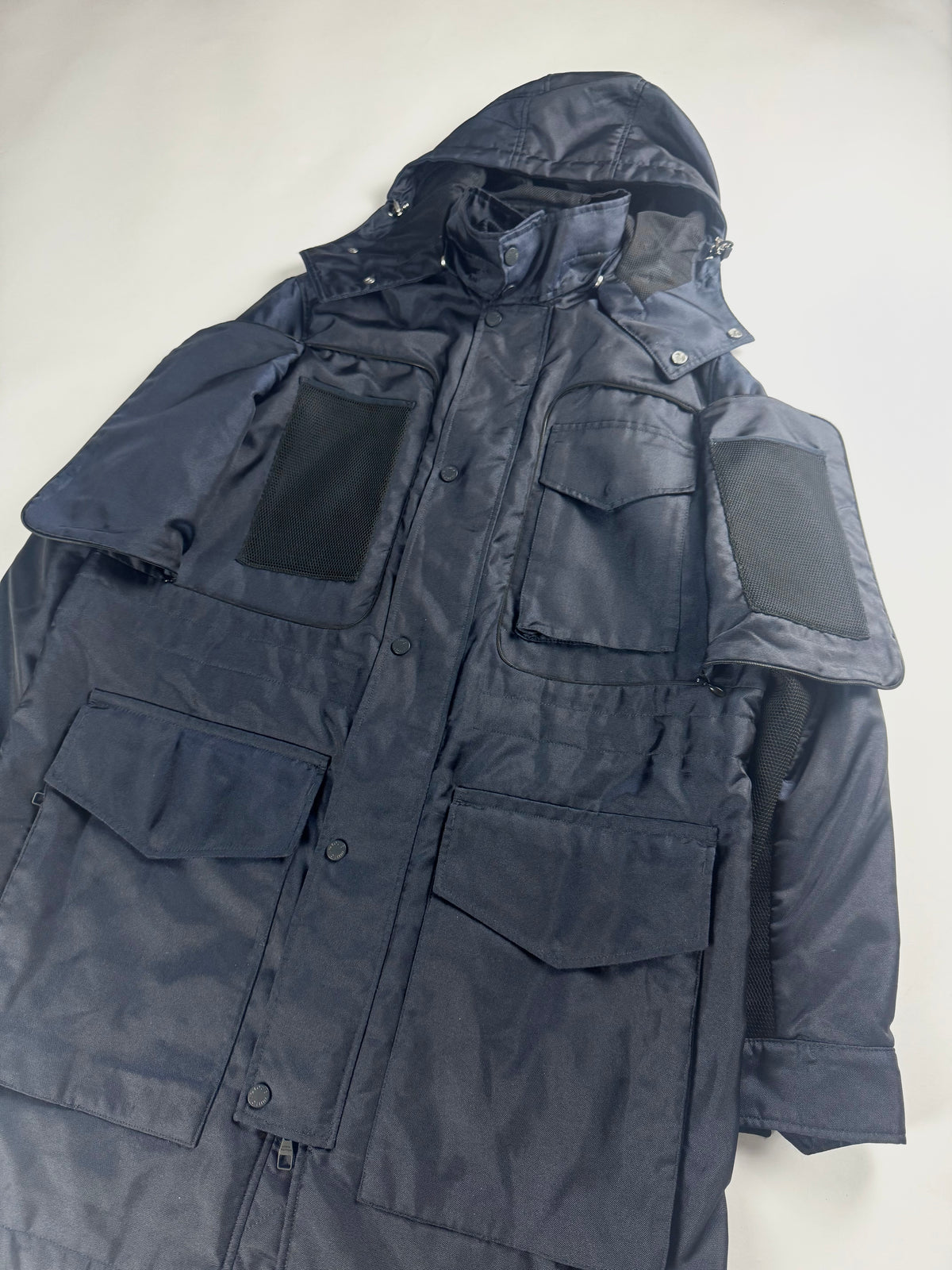 Louis Vuitton Sample Night Blue Multi Pocket Utility Cargo Parka FW 2016 - M