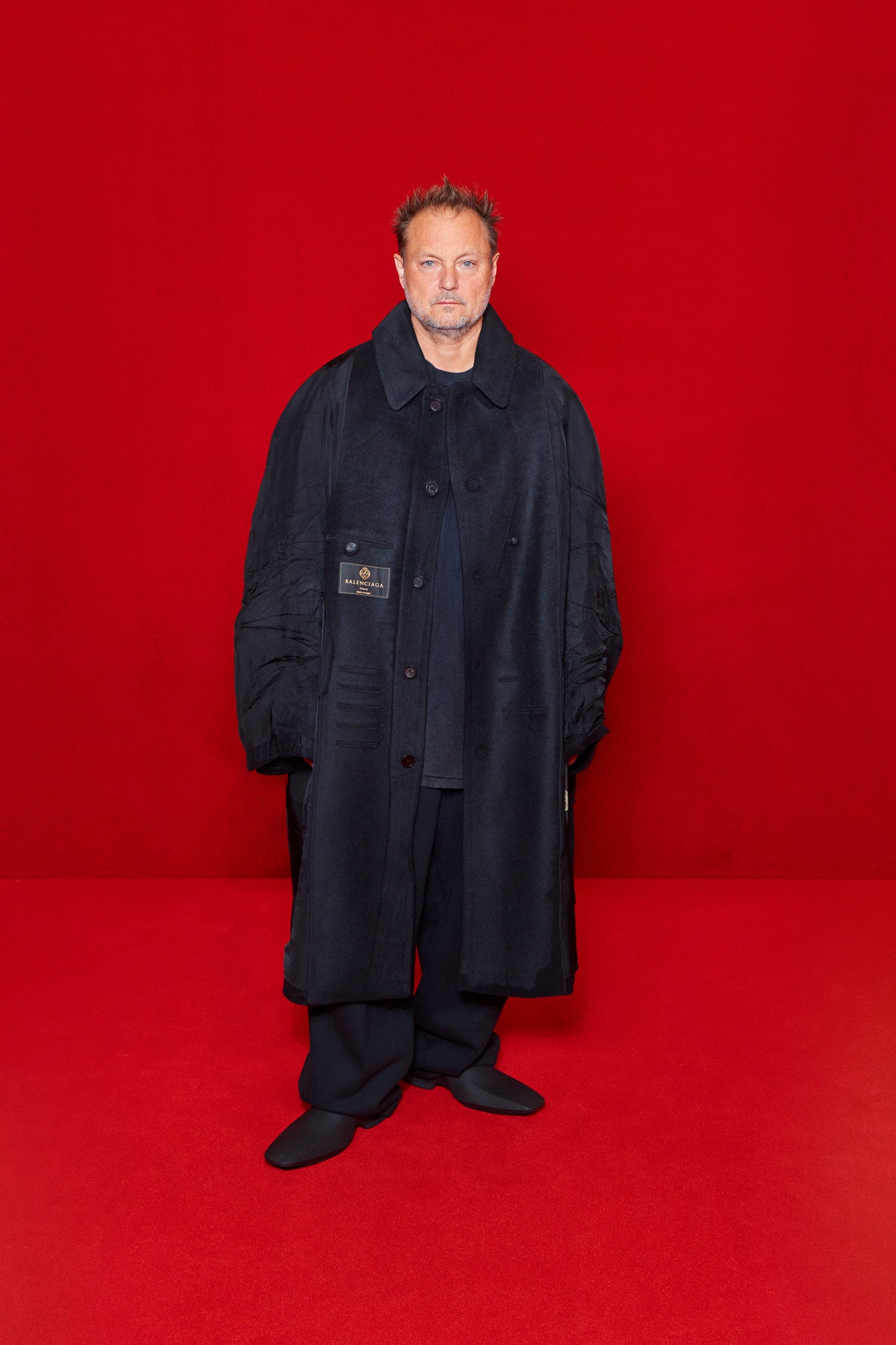 Balenciaga Wool Paneled Inside Out Carcoat SS 2022 - L