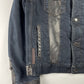 Prada Denim Leather Sheep Fur  Trucker Jacket FW 2006 - L