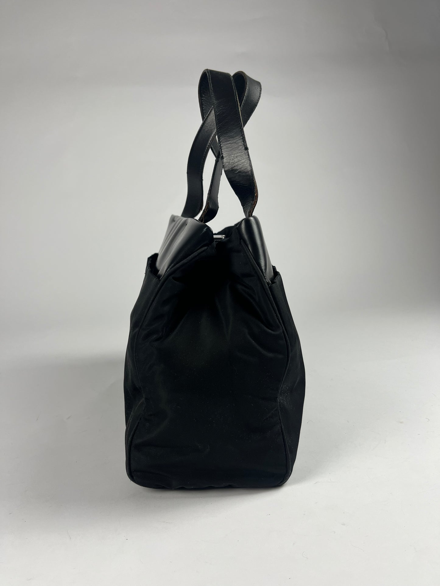 Prada Leather Nylon Tote Bag FW 1999 - OS