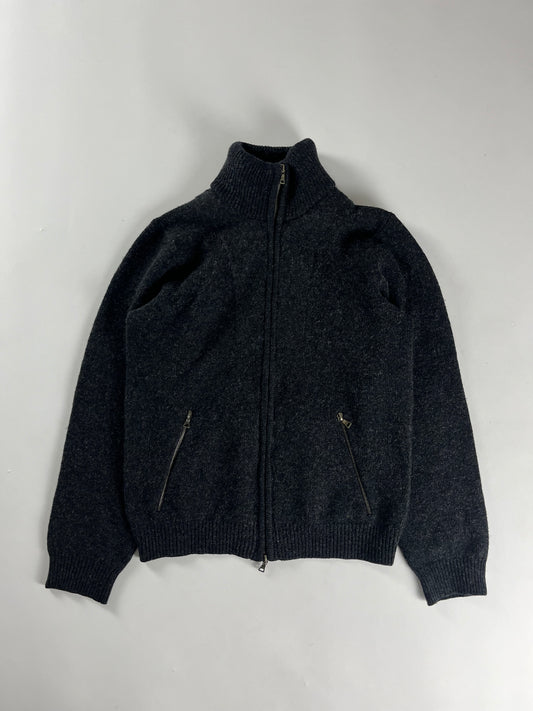 Prada Essential Fit Zip Turtleneck Wool Zipper 2000s - M